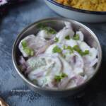 onion raita recipe, how to make onion raita | pyaaz ka raita