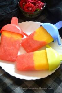 Mango and WaterMelon Popsicles