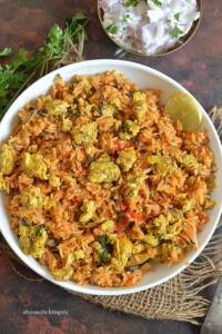 Scrambled Egg Biryani