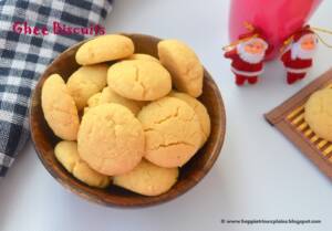 Ghee Biscuits | Nei biscuits | Eggless Ghee Cookies