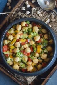 Chickepea Capsicum Salad