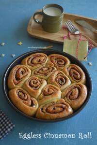 EGGLESS CINNAMON ROLLS