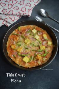 Thin Crust Paneer Pizza