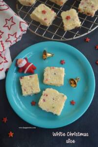 White Christmas Slice Recipe | Easy Christmas Slice