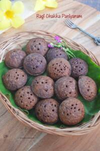 Ragi Chakka Paniyaram | Fingermillet Jackfruit paniyaram | Ragi Jackfruit Sweet Kuzhi Paniyaram