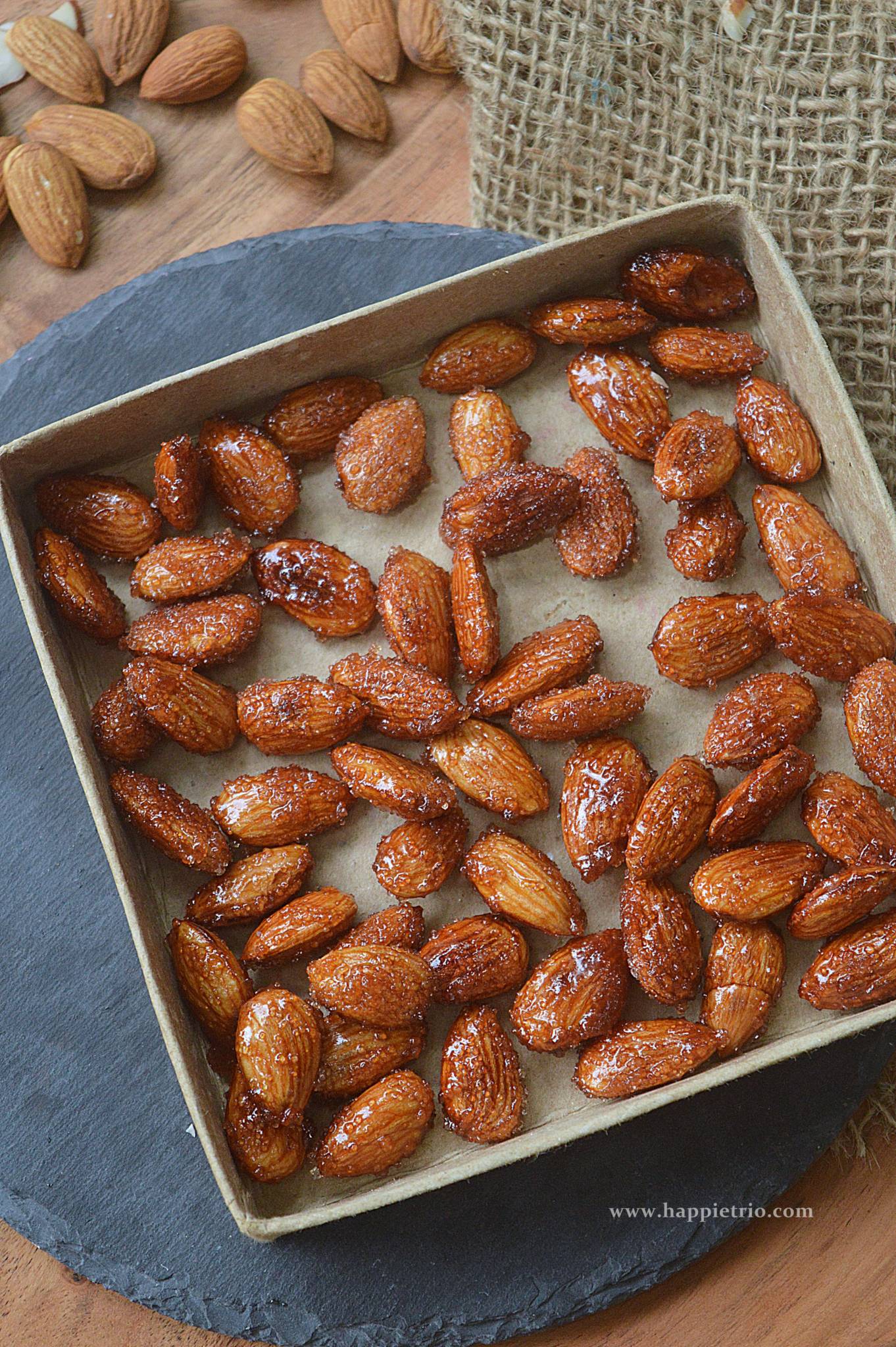 Honey Roasted Almonds , Candied Almonds - Cook with Sharmila