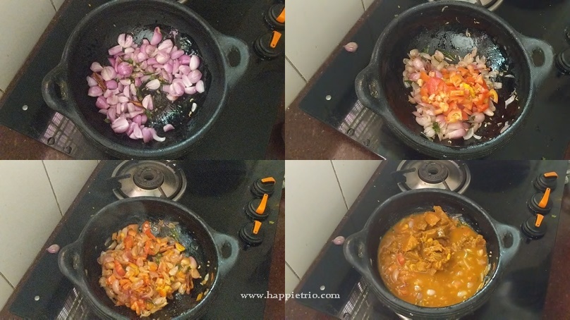 Step 4 : Cooking Mutton in Calypot