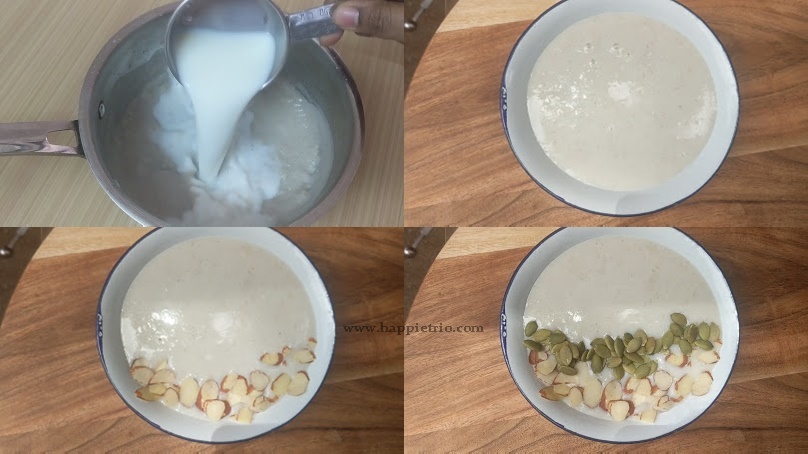 Step 3 - How to Prepare Millet Flakes Porridge