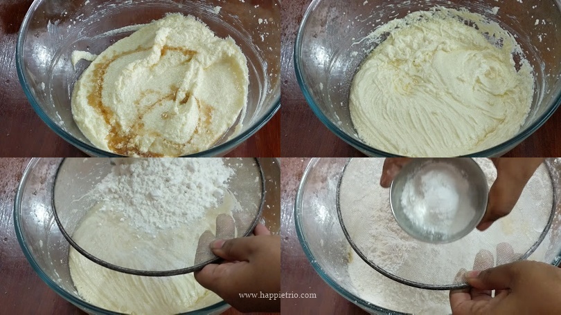 Step 3 - Add the dry ingredients to cake batter
