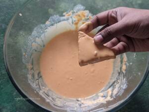 Step 7 - Dip the bread in the batter