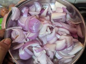 Step 2 - Add in sliced Onions