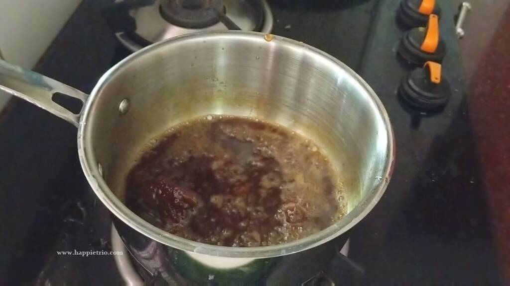 Step 3 - Prepare the Jaggery Syrup