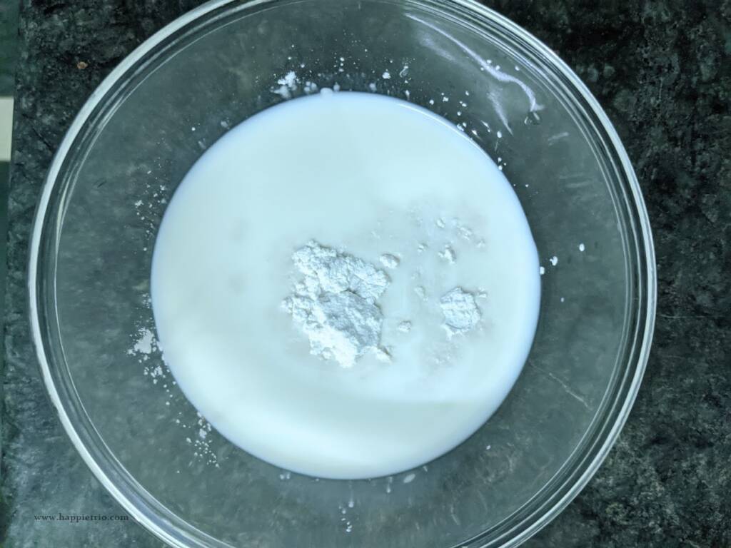 Comnine Milk and corn flour
