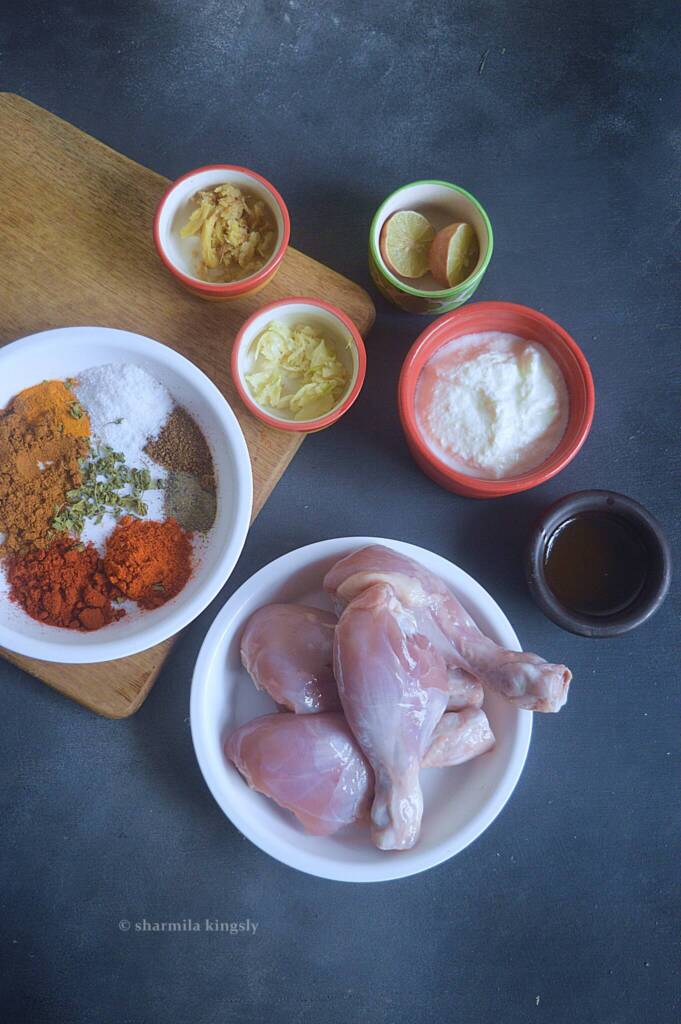 Instant Pot Tandoori Chicken Ingredients