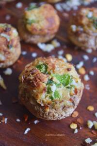 Air Fryer Stuffed Mushrooms
