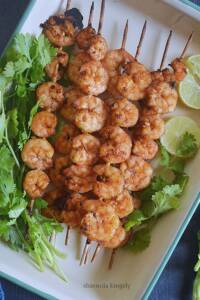 Shrimp skewers airfryer