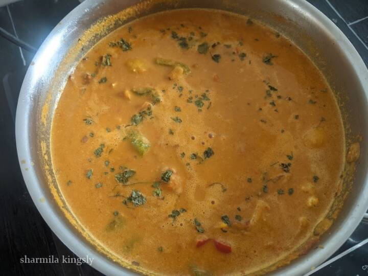 Capsicum Butter Masala ( Capsicum Curry ) - Cook with Sharmila
