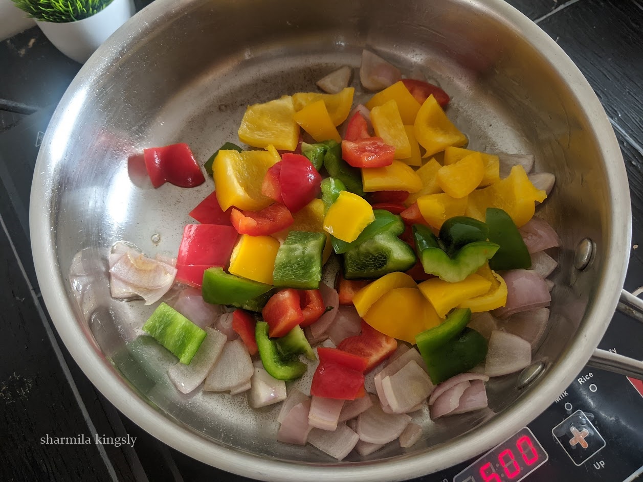 Capsicum Butter Masala ( Capsicum Curry ) - Cook with Sharmila