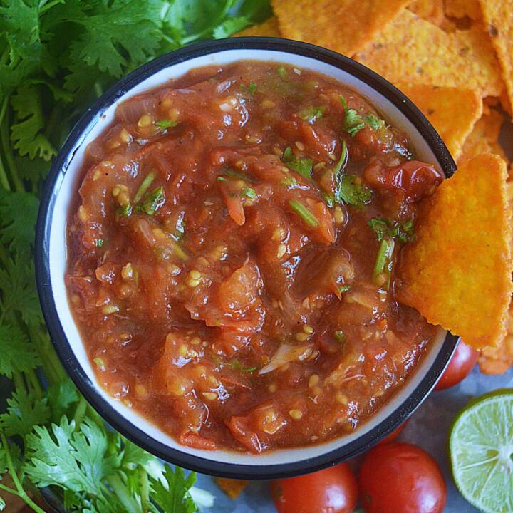 Cherry Tomato Salsa - Cook with Sharmila