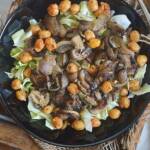 Mushroom Chickpea Salad