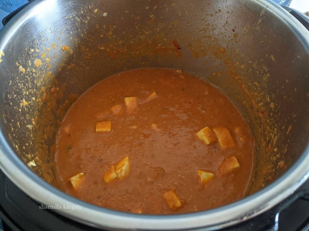 add paneer to the curry