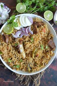 Pressure Cooker Mutton Biryani